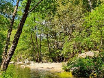 La rivière attenante au camping